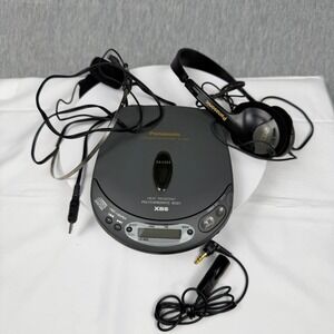 Panasonic SL-S190 Portable CD Player MASH XBS Vintage 1995 With Headphones & Bag